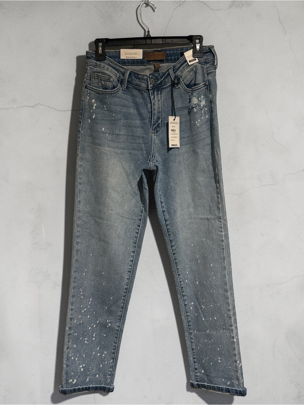 JUDY BLUE BOYFRIEND FIT. MID RISE JEANS SIZE 5/27 NWT - Picture 5 of 7